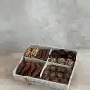Karaca Karışık paket; klasik köme, fındıklı atom, muska tatlısı ve kalem sarma çeşitlerinden oluşan doğal ve katkısız tatlı karışımı